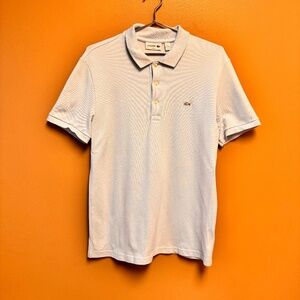 LACOSTE PIQUE SLIM FIT POLO - PALE BLUE - LARGE